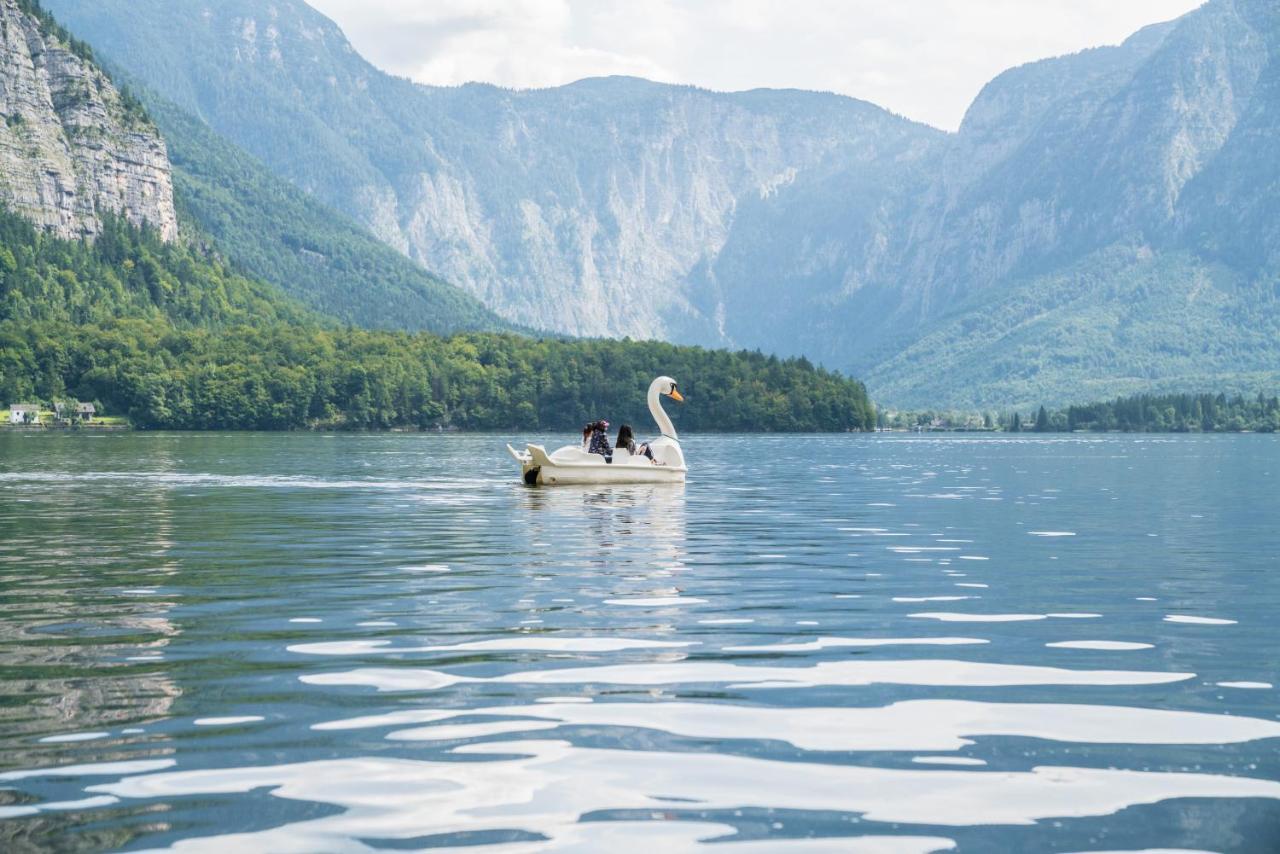 Glueck Am See - Apartment Mit Seezugang Hallstatt Exterior foto