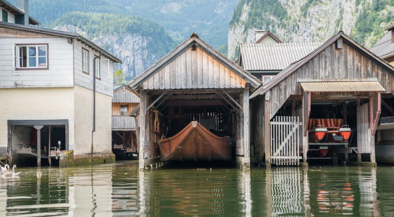Glueck Am See - Apartment Mit Seezugang Hallstatt Exterior foto